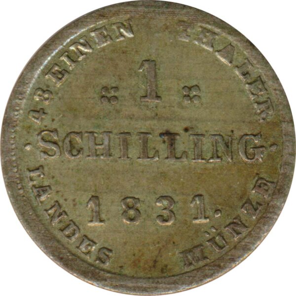 Mecklenburg-Schwerin 1 Schilling 1831 Friedrich Franz I Silber*