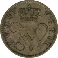 Mecklenburg-Strelitz 1/48 Taler 1864 A Friedrich Wilhelm II Silber*