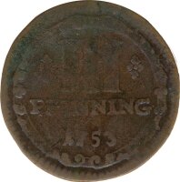M&uuml;nster 3 Pfennig 1753 Kupfer*