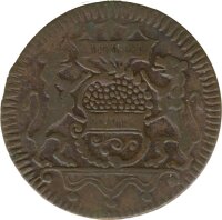 Stadt M&uuml;nster 2 Pfennig 1758 Kupfer*