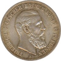Preussen 2 Mark 1888 A Friedrich III Silber*