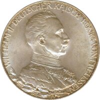 Preussen 2 Mark 1913 25. Regierungsjubil&auml;um Silber*