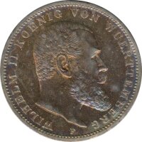 W&uuml;rttemberg 3 Mark 1914 F Wilhelm II Silber*