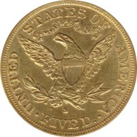USA 1887 S - 5 US$ - Liberty Head