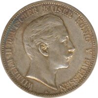 Preussen 5 Mark 1903 A Wilhelm II Silber*