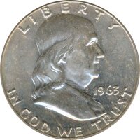 USA Half Dollar 1963 D Benjamin Franklin Silber*