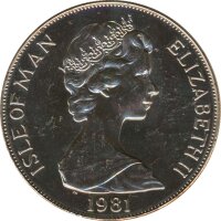 Isle of Man 1 Crown 1981 Hochzeit von Prince Charles & Lady Diana*