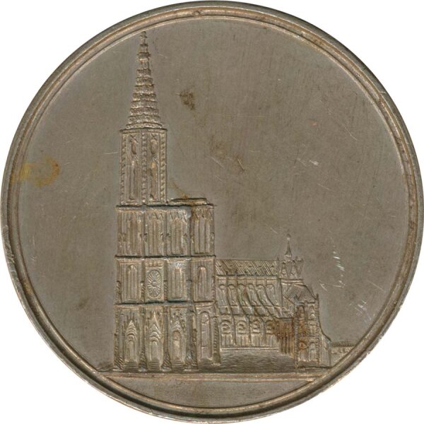 Medaille 1815 800 Jahre Grundsteinlegung des Stra&szlig;burger M&uuml;nsters*