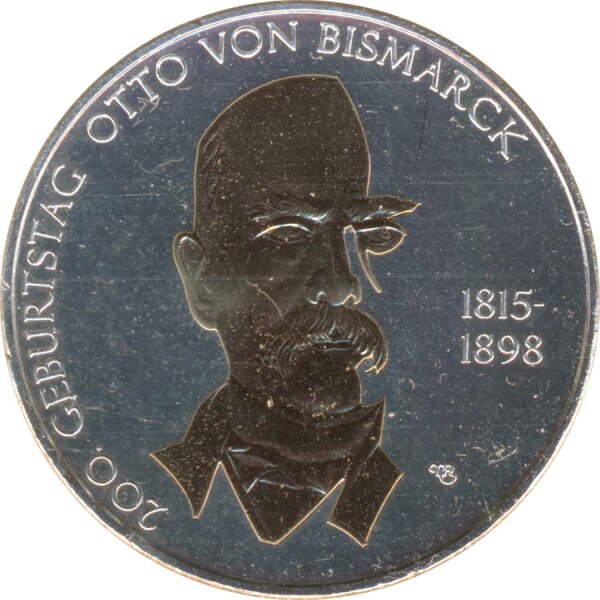 BRD 10 Euro 2015 A Otto von Bismarck gilded*