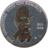 BRD 10 Euro 2015 A Otto von Bismarck gilded*