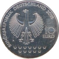 BRD 10 Euro 2015 A Otto von Bismarck gilded*