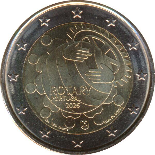 Portugal 2 Euro 2026 - 100 Jahre Rotary Club*