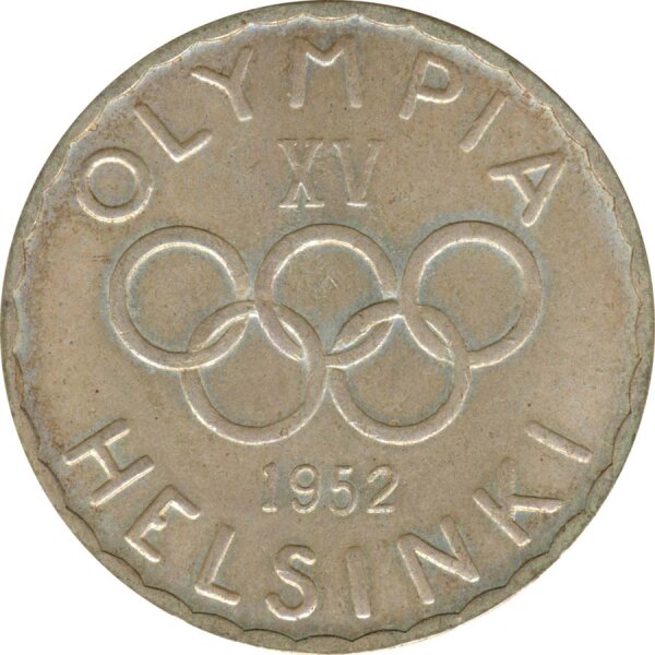 Finnland 500 Markkaa 1952 H Olympiade in Helsinki Silber*