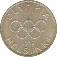 Finnland 500 Markkaa 1952 H Olympiade in Helsinki Silber*