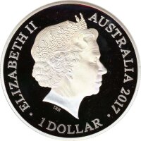 Australien 2017 Jahr des Hahnes PP 1 Oz Silber*