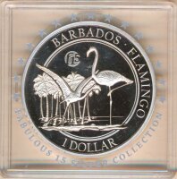 Barbados 2017 - Flamingo Fab15 - 1 Oz Silber*