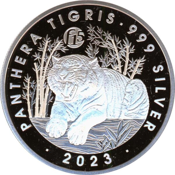 Laos 500 Kip 2023 PP Tiger Fab15 Silber*