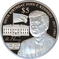 Samoa 1 Dollar 2017 PP 100. Geburtstag von John F....