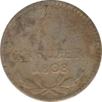Baden 6 Kreuzer 1808 Karl I. Friedrich Silber*