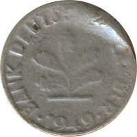BDL 5 Pfennig 1949 Eichenzweig J.377 Fehlpr&auml;gung ohne Plattierung*