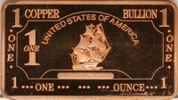 Kupfer - Segelschiff - Ounce*