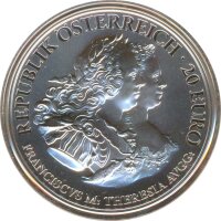 &Ouml;sterreich 20 Euro 2017 Gerechtigkeit und H&auml;rte Silber im Etui*