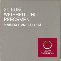 &Ouml;sterreich 20 Euro 2018 Weisheit und Reformen Silber im Etui*