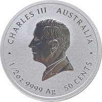 Australien Lunar 3 - 2027 Jahr des Ziege 0,5 Oz Silber