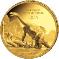 Kongo 2026 - Plateosaurus 0,5 Gramm Gold