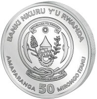 Ruanda 2027 Jahr der Ziege 1 Oz Silber