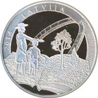 Lettland 5 Euro 2014 - Gotthard Friedrich Stender Silber...