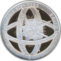 Lettland 5 Euro 2014 - Gotthard Friedrich Stender Silber im Etui*
