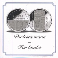 Finnland 10 Euro 2003 Anders Chydenius PP Silber im Etui*