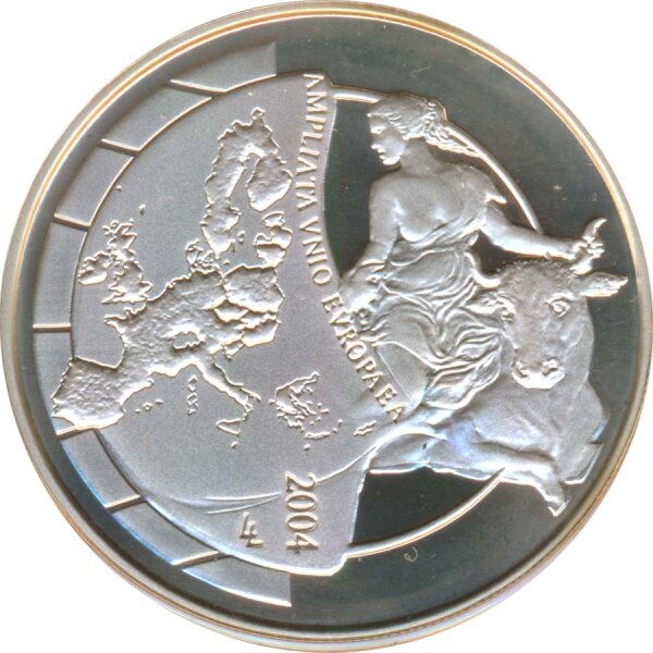 Belgien 10 Euro 2004 PP EU-Erweiterung Silber im Etui*
