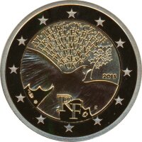 Frankreich 2 Euro 2015 - Europa Frieden PP im Etui*