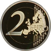 Frankreich 2 Euro 2015 - Europaflagge PP Farbe im Etui*
