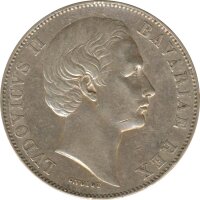 Bayern 1 Taler 1865 Ludwig II Silber*