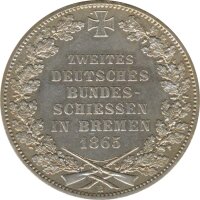 Bremen 1 Taler 1865 B Zweites deutsches...