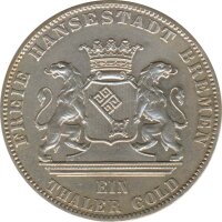 Bremen 1 Taler 1865 B Zweites deutsches...