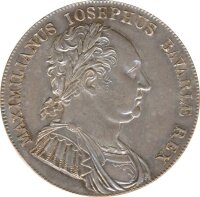 Bayern Konventionstaler 1818 Bayerische Verfassung Silber*