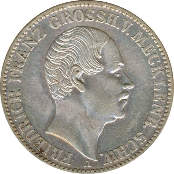 Mecklenburg-Schwerin 1 Taler 1848 A Friedrich Franz II Silber*