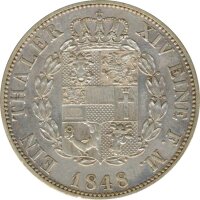 Mecklenburg-Schwerin 1 Taler 1848 A Friedrich Franz II Silber*