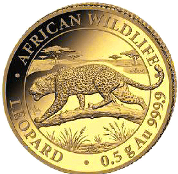 Somalia Republik 2026 - Leopard 0,5 Gramm Gold