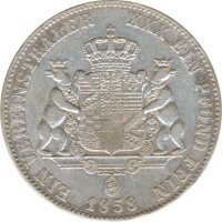 Anhalt 1 Taler 1858 Leopold Friedrich Silber*