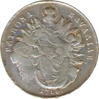 Bayern Konventionstaler 1786 Karl Theodor Silber*