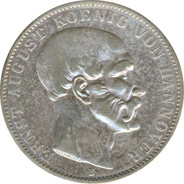 Hannover 1 Taler 1851 B Ernst August - Ausbeutetaler Silber*
