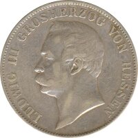 Hessen 1 Taler 1858 Ludwig III Silber*