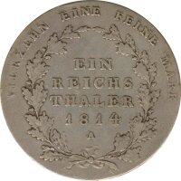 Preussen 1 Taler 1814 A Friedrich Wilhelm III Silber*