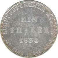 Hessen-Kassel 1 Taler 1834 Wilhelm II & Friedrich...