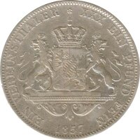 Bayern 1 Taler 1857 Maximillian II Silber*
